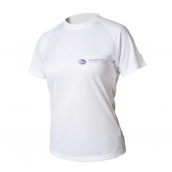 Women's T-shirt Particle Peptides  - white