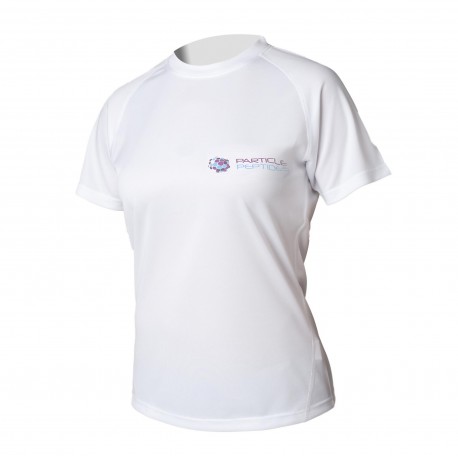 Women's T-shirt Particle Peptides  - white