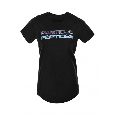 Women's T-shirt Particle Peptides  - black