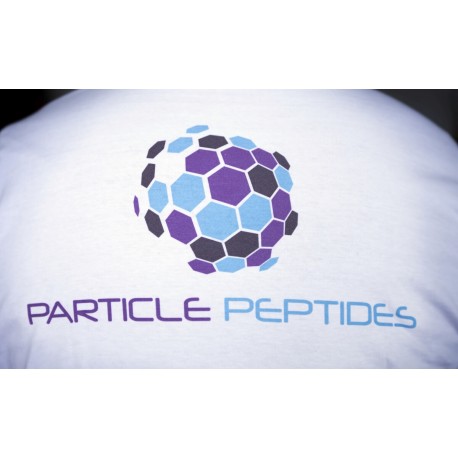 Women's T-shirt Particle Peptides  - white